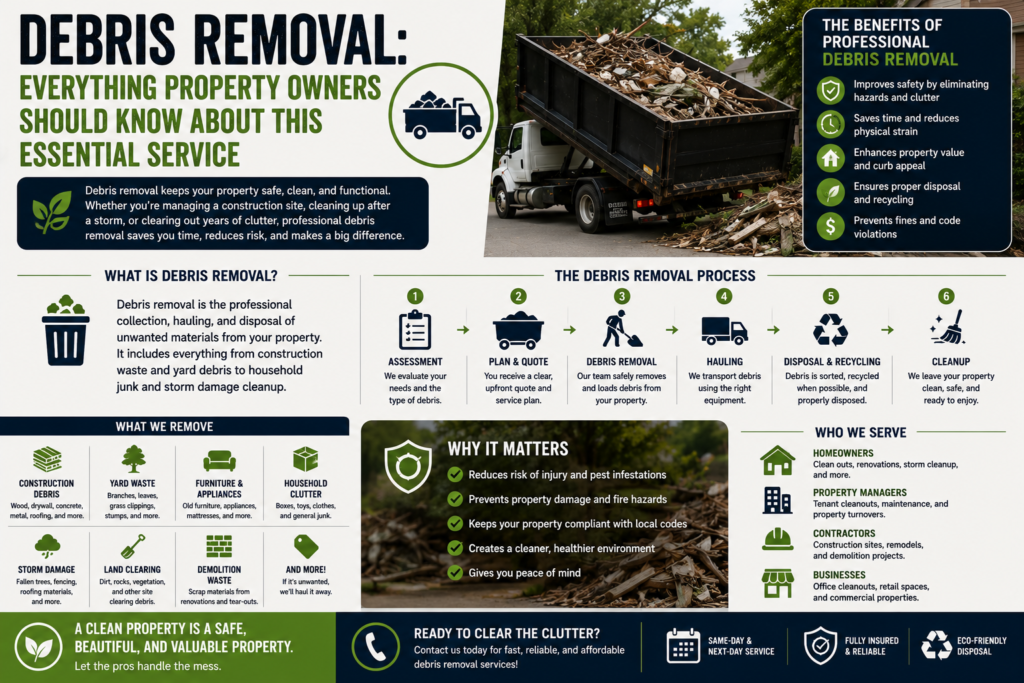 Debris Removal: Everything Property Owners Should Know About This Essential Service